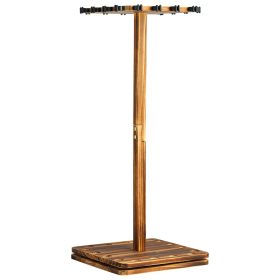 VEVOR Fishing Rod Holders for 16 Fishing Poles, 360Â° Rotating Wood Fishing Rods Rack for Garage Organization and Storage