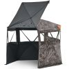 VEVOR Hunting Blind, 6-7 Person Ground Blinds with Carrying Bag, Portable Camouflage Tent