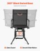 VEVOR Hunting Chair, 360Â° Silent Swivel, Foldable Lightweight Portable Blind Chair, Heavy-Duty Steel Frame Ground Stool Seat, with Armrest