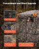VEVOR Hunting Blind, 4-5 Person See Through Ground Blinds with Carrying Bag, 270 Degree Portable Camouflage Tent