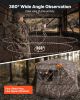 VEVOR Hunting Blind, 4-5 Person See Through Ground Blinds with Carrying Bag, 360 Degree Portable Camouflage Tent