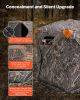 VEVOR Hunting Blind, 270Â° Ground Blind, 1-2 Person Pop Up Deer Blind for Hunting with Carrying Bag, Portable Resilient Hunting Tent